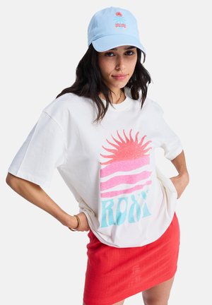 Roxy HANGLOOSE POSTER - T-shirt imprimé - coconut milk