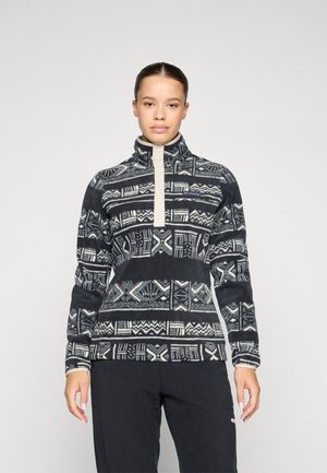 BENTON SPRINGS™ PRINTED 1/2 SNAP - Sweat polaire - black deschutes days