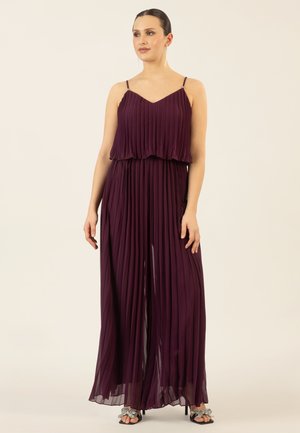 PLISSEEOVERALL - Tuta jumpsuit - pflaume
