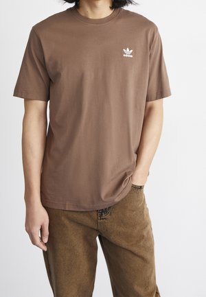 Jednoduché tričko - brown