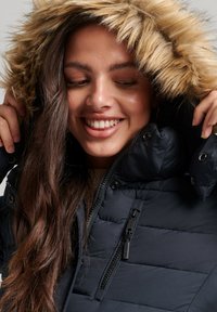 Superdry & Co HOODED PUFFER  - Winterjas - eclipse navy