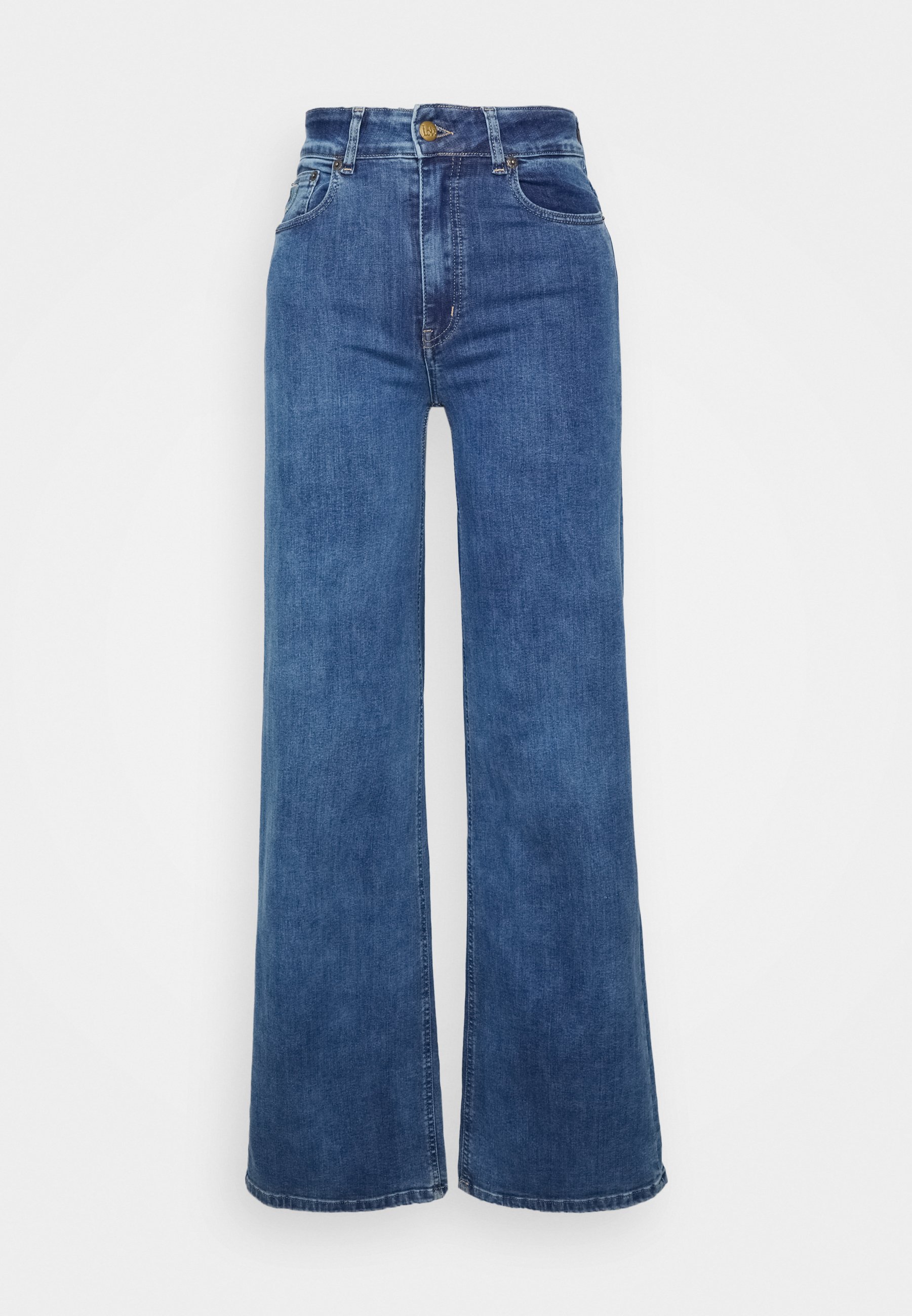 LOIS Jeans PALAZZO - Flared Jeans - teal stone/blue denim - Zalando.de