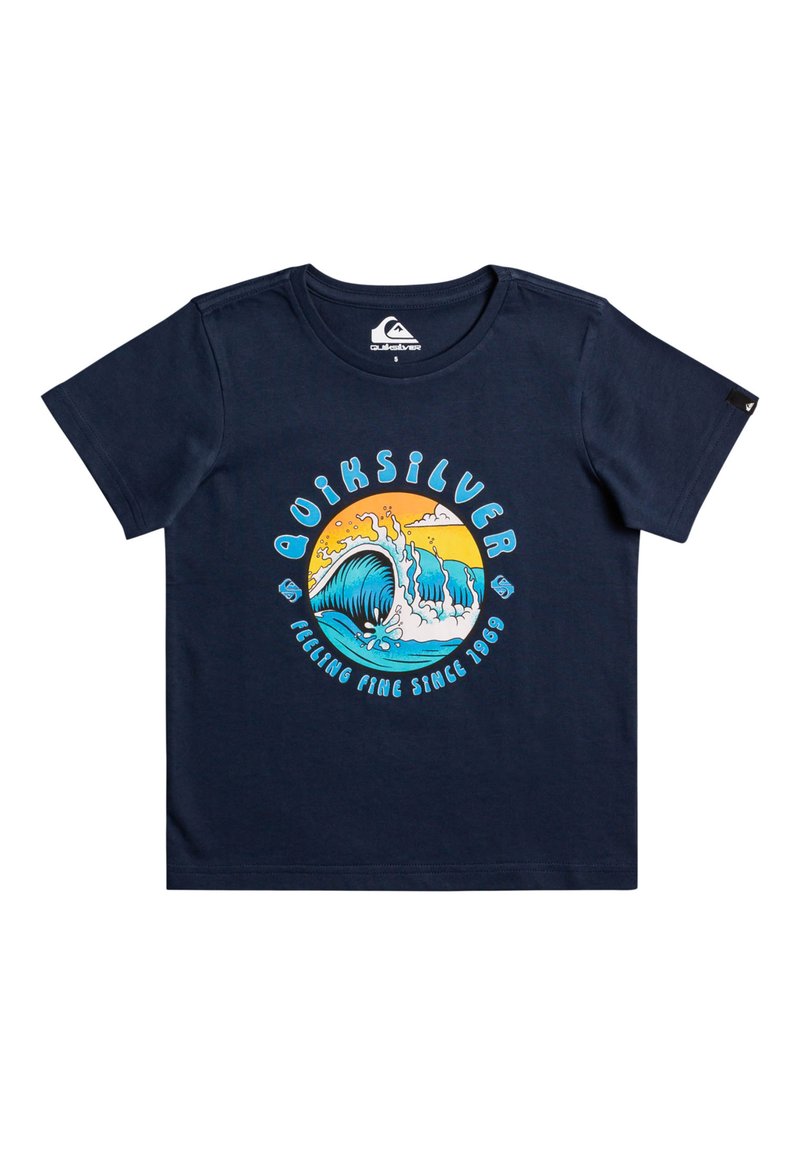 Quiksilver T-shirt print donkergrijs gemêleerd