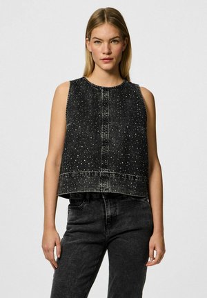 Pieces PCNOEL - Bluse - black denim