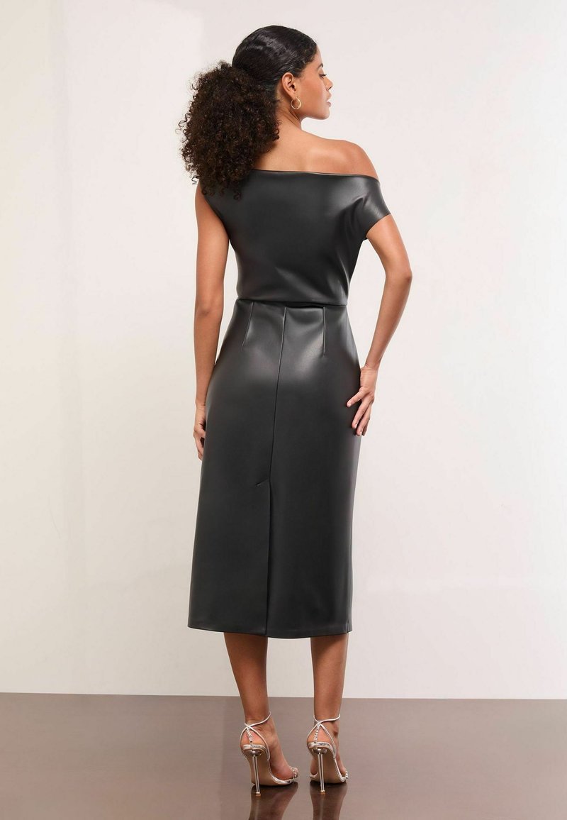 red faux leather bodycon dress MRS. Smith Stretch Leather Dress 3XL / Coco Red main image 0