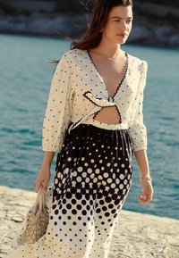 Next LONG SLEEVE REGULAR FIT - Maksikleit - white black