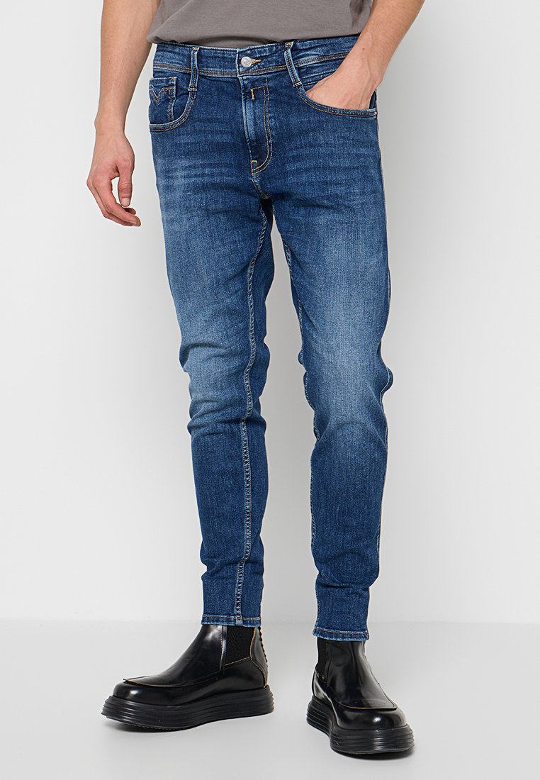 Replay Slim fit jeans donkerblauw Replay Slim fit jeans donkerblauw