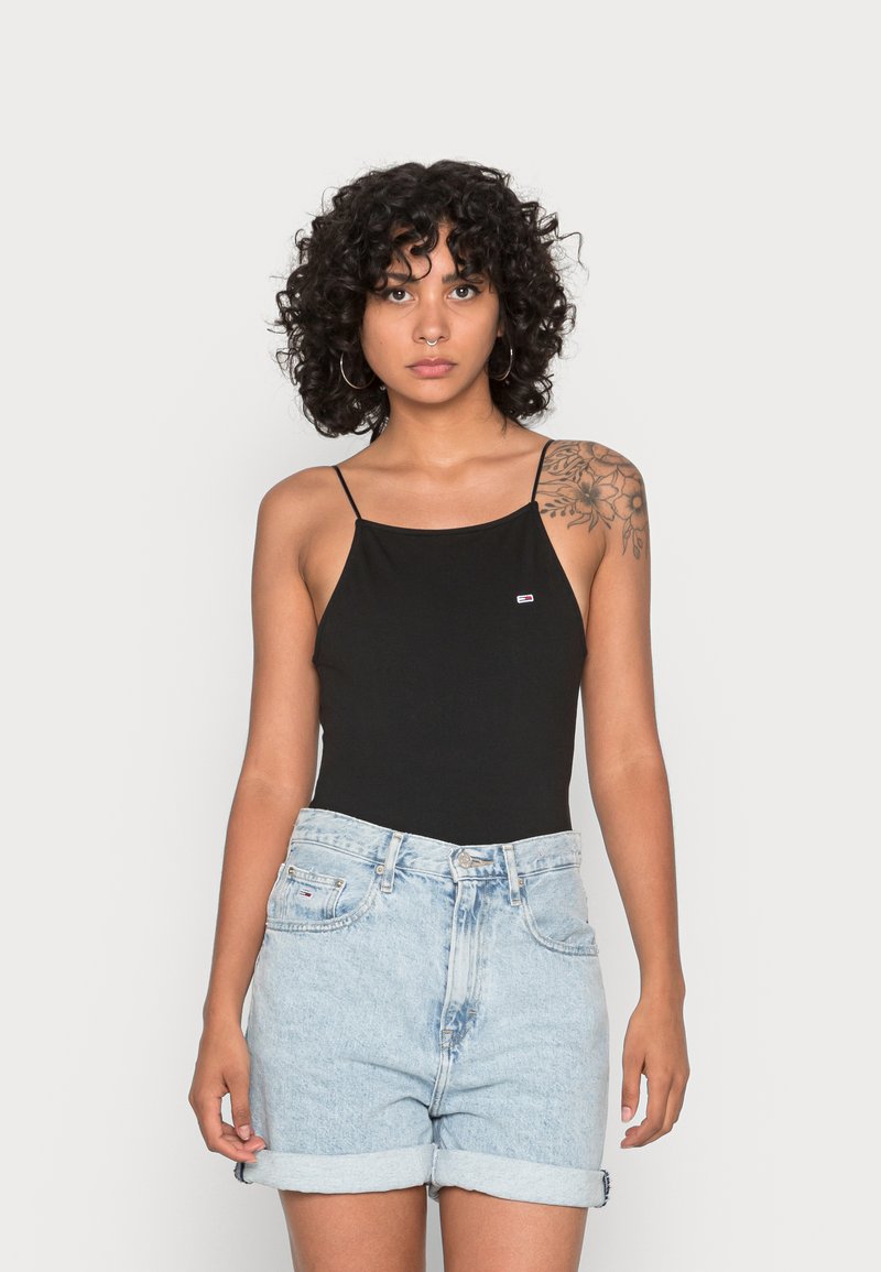 Tommy Jeans FEMININE OPEN BACK BODY Top black Zalando.co.uk