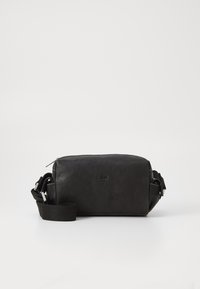 LEATHER JONA UNISEX - Torba preko tijela - black