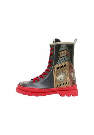 Dogo GISELE FARBIG - Schnürstiefelette - schwarz
