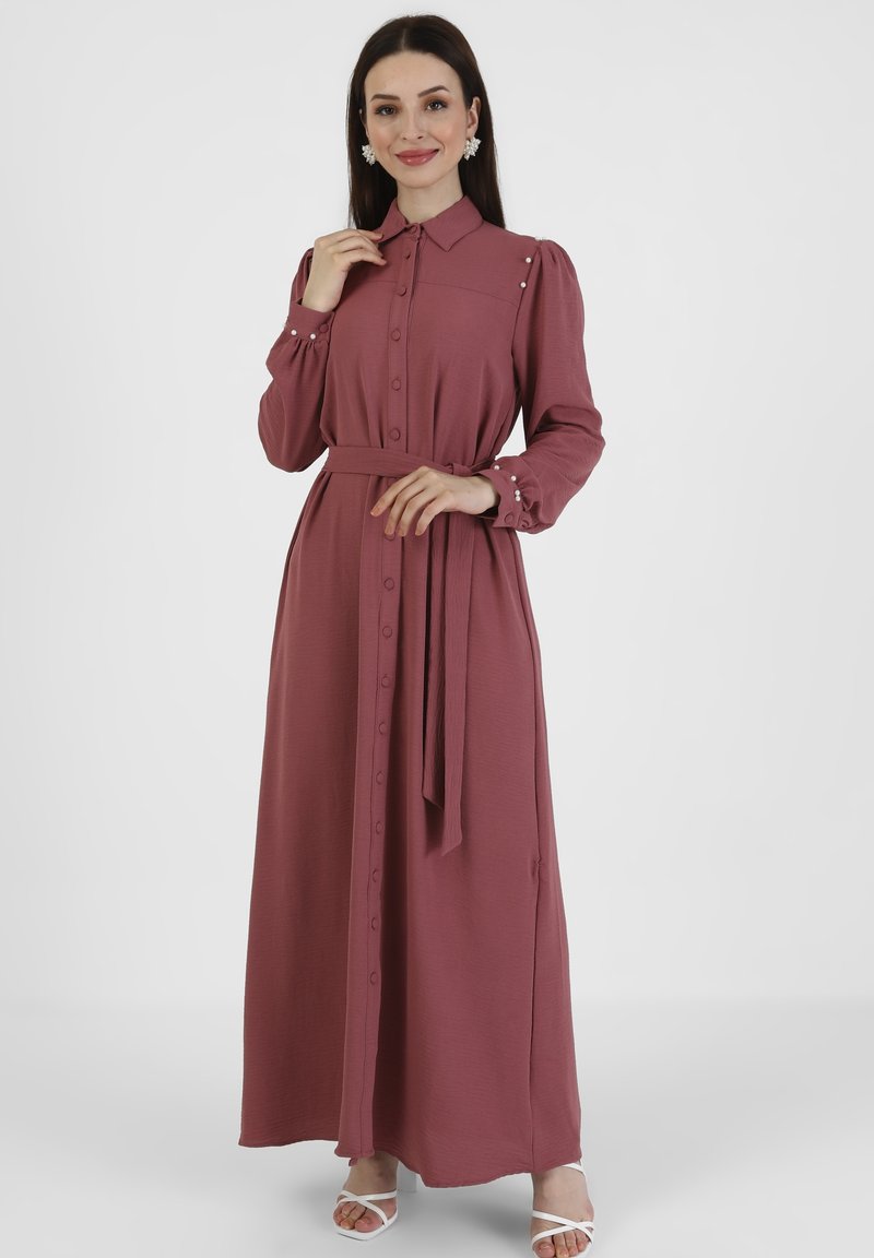 Modanisa POINT COLLAR REFKA Maxi dress pink Zalando.ie