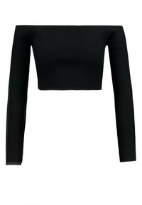 Missguided Stickad tröja - black