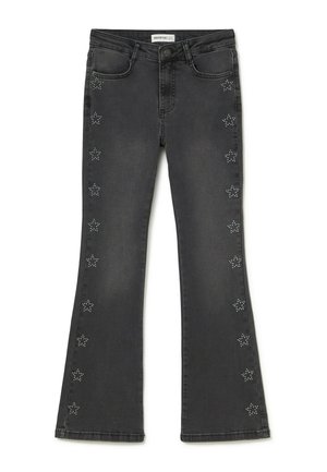 ESTRELLAS - Jean flare - gris oscuro