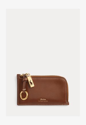 Polo Ralph Lauren CARD CASE SMALL - Punge - cuoio