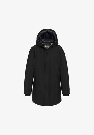 Schott, LONG WATER-REPELLENT HOODED PARKA - Manteau d'hiver - noir