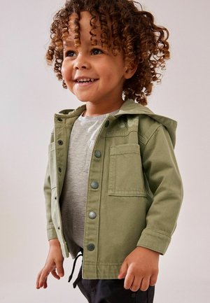 Next HOODED  REGULAR FIT - Teksajakk - green hooded shacket