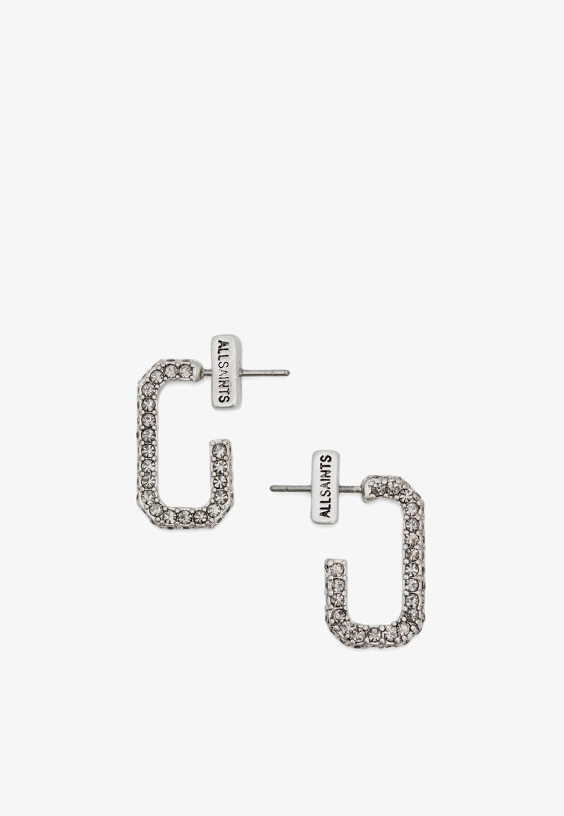 AllSaints PAVE LINK HUGGIES - Pendientes - silver-coloured