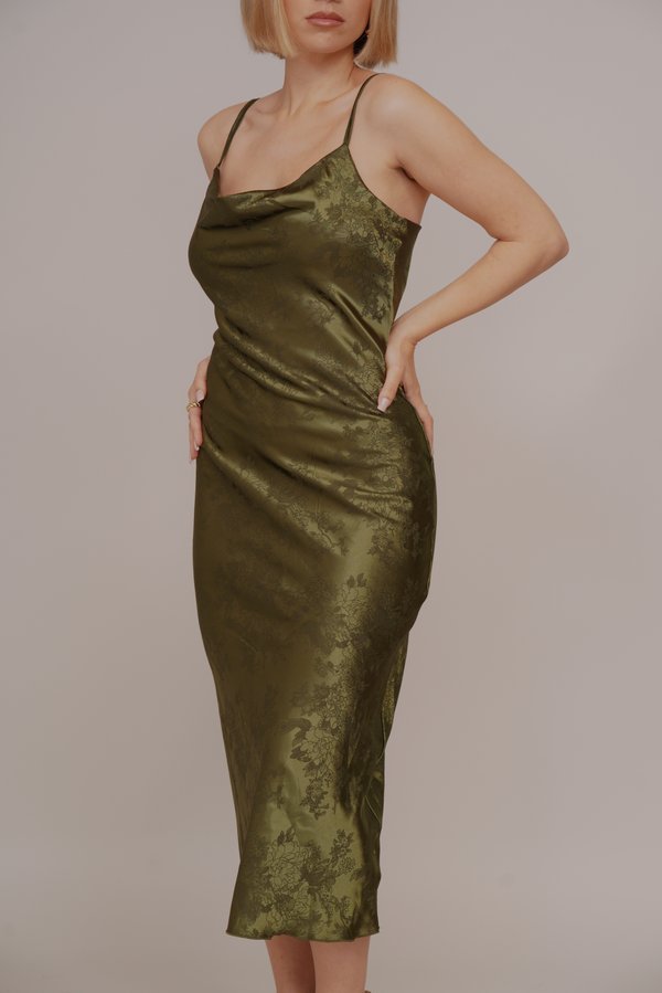 CARA COWL NECK FLORAL MIDI DRESS - Cocktail dress / Party dress2