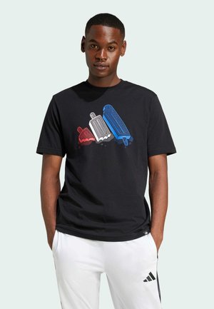 LOUNGE ICE GRAPHIC - Print T-shirt - black