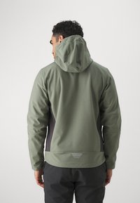 CMP MAN JACKET ZIP HOOD - Softshelljas - salvia