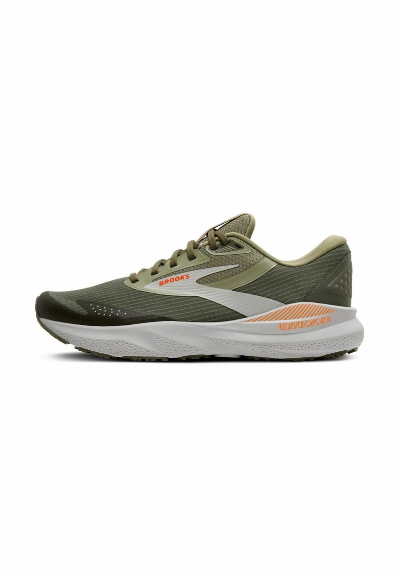 Brooks ADRENALINE GTS 24 WEATHERIZED - Tekaški copati za cesto - green/gray/orange