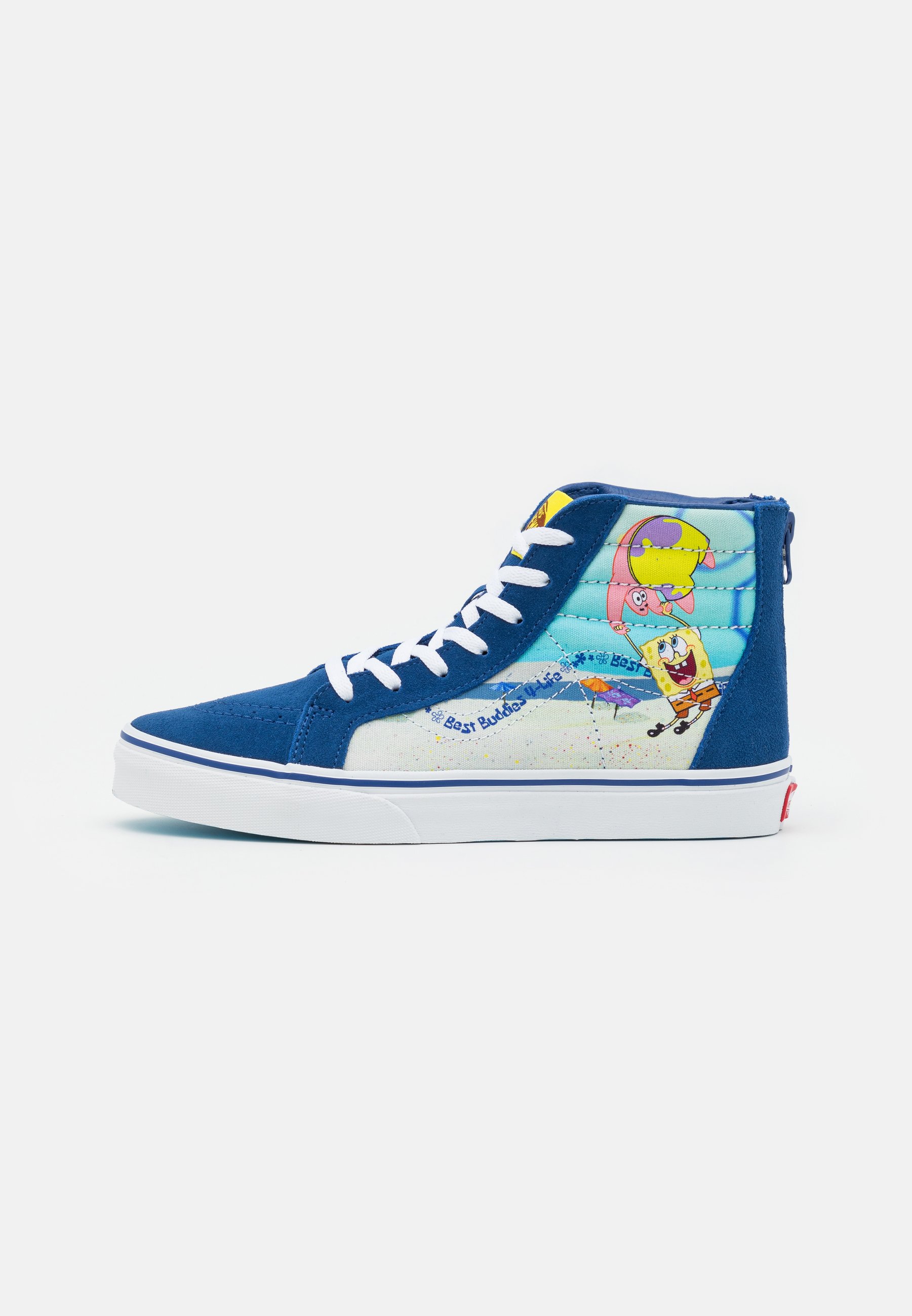 Vans Jn Vans X Spongebob Sk8 Hi Zip Unisex Sneaker High Dark Blue Multicolor Dunkelblau Zalando De