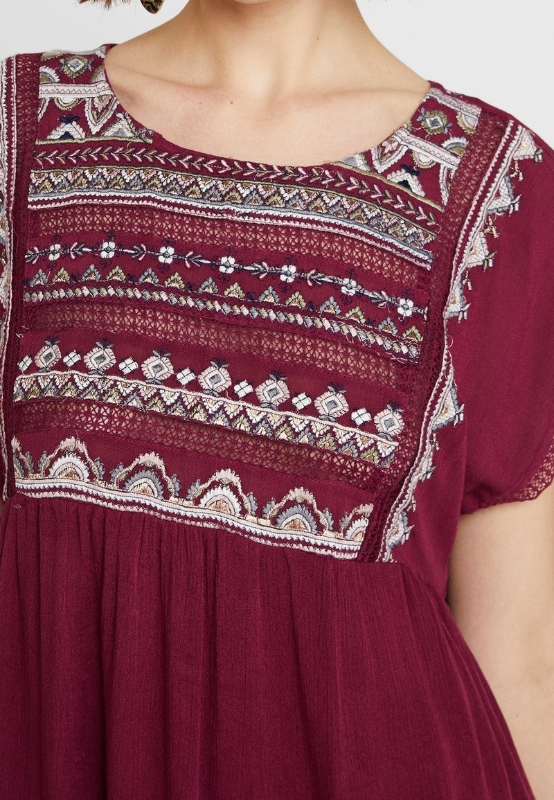 Free People Day dress - bordeaux - (Pre-owned) - Zalando.ie