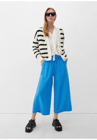 QS CULOTTE MIT WIDE LEG - Spodnie materiałowe
