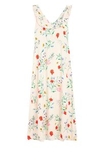 REGULAR FIT -CRINKLE TIERED MIDI - Maksi suknelė - white ditsy floral