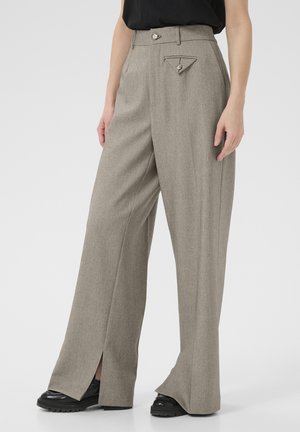 WIDE   - Bukser - feather gray melange