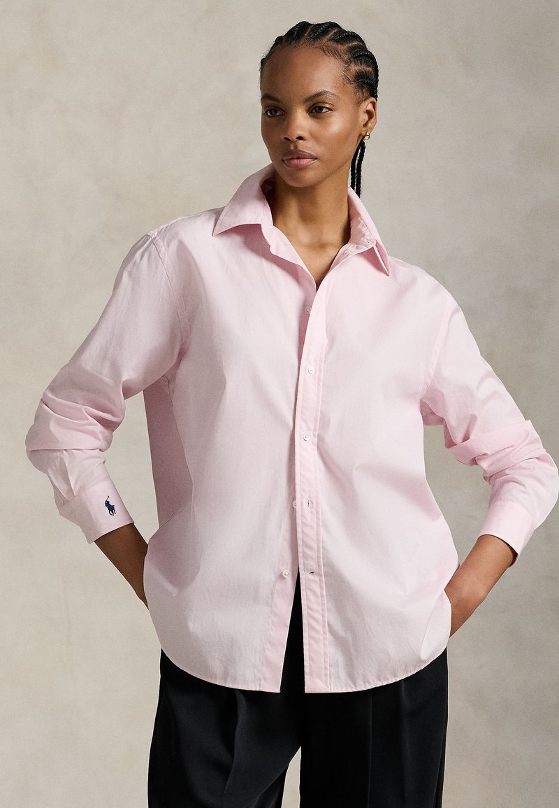 Polo Ralph Lauren OVERSIZE FIT COTTON SHIRT - Button-down blouse - surfside rose