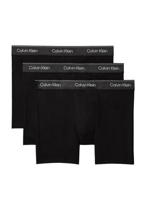3 PACK - Lange Boxershorts - black