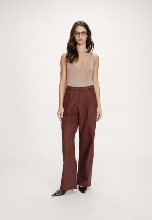 VANELIS - Pantalon classique - chocolat