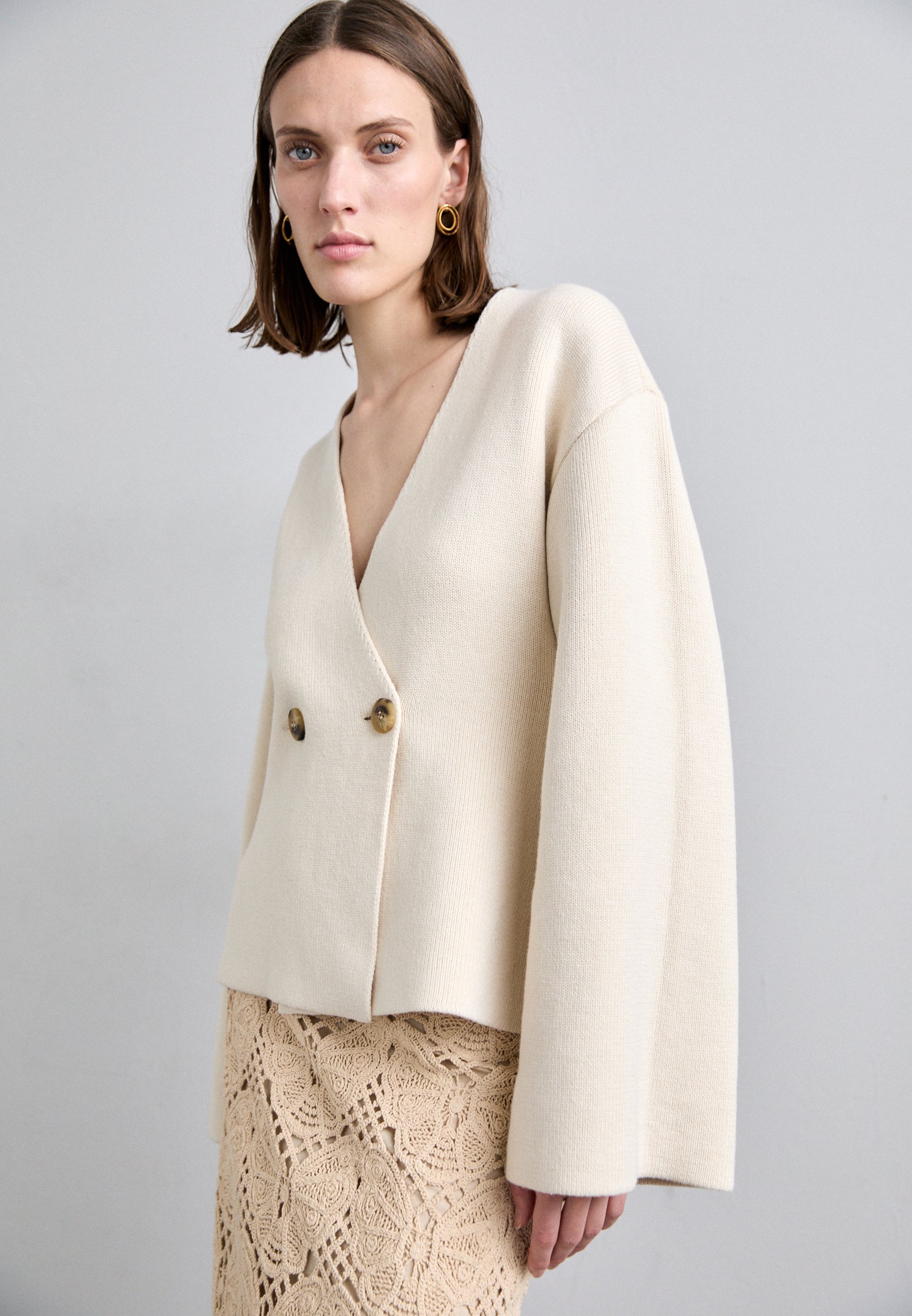 売れ筋商品|||バイマレンバーガー ニット&セーター レディース アウター ESSENTIALS TINLEY - Cardigan - beige Tinley Cardigan by By Malene Birger | Rent the Runway