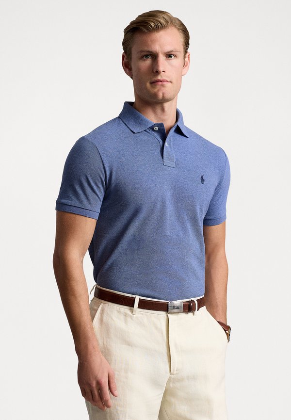 THE ICONIC MESH POLO SHIRT - Polo shirt - faded royal heather
