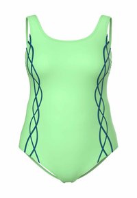 Zwempak één Stuk Ulla Popken Badpak Laura - Effen Zwempak Uit Één Stuk Met Cups En Borstband - Dames Plus Size Badpak Badpak Met Cups