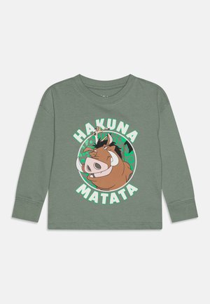 LION KING TEE BOY - Long sleeved top - dark green