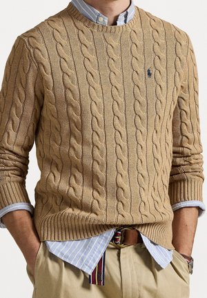 Trui - mottled beige