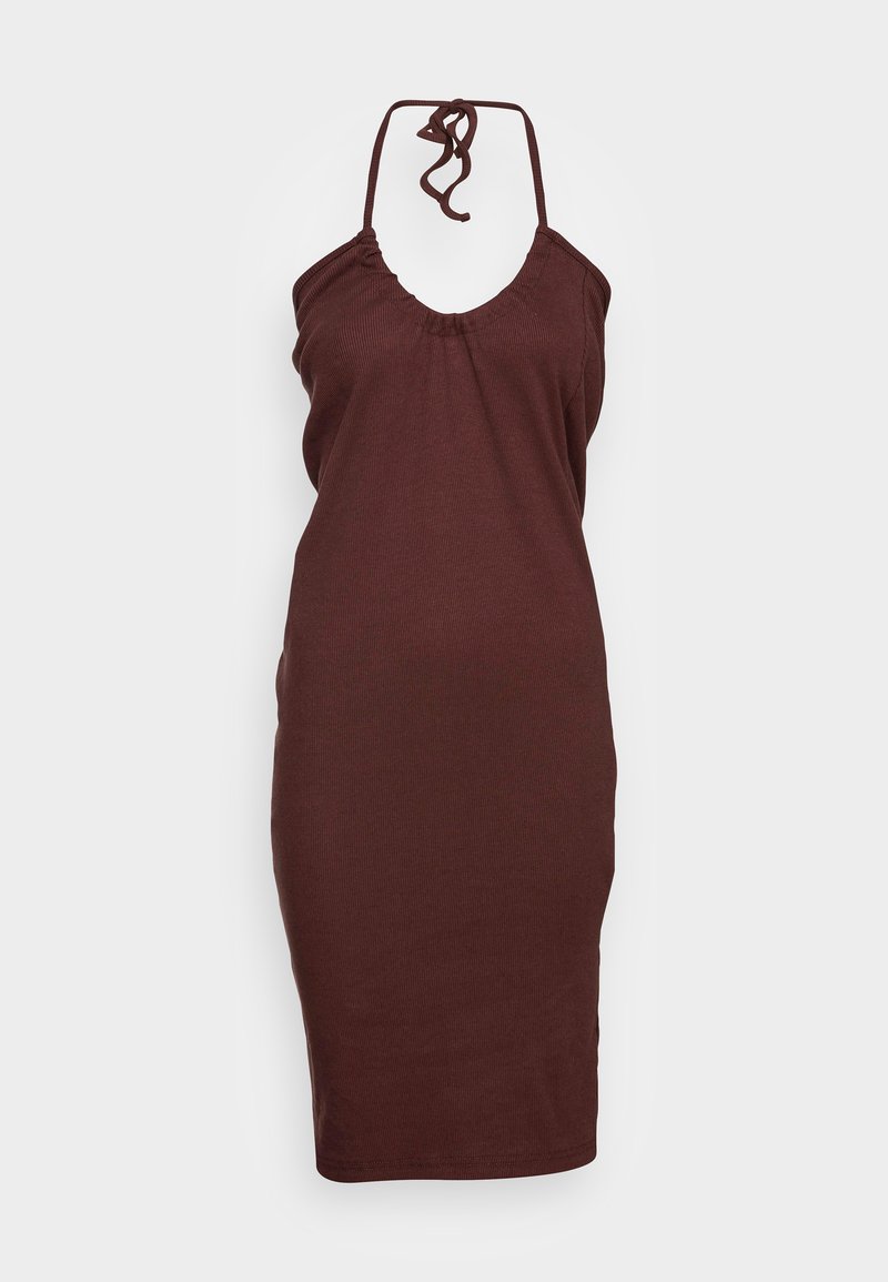 Damen Freizeitkleider | Missguided TIE SIDE MIDAXI SKIRT Strickkleid brown/braun - XD62656 Damen Freizeitkleider | Missguided TIE SIDE MIDAXI SKIRT Strickkleid brown/braun - XD62656