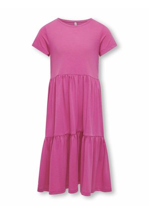 NORMAL GESCHNITTEN RUNDHALS LANGES - Vestito lungo - raspberry rose