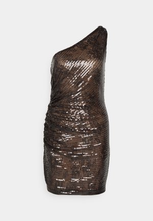 Halston SHYLA DRESS IN SEQUIN - Kokteilikleit/peokleit - umber