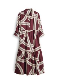 OPUS MIDI A-LINE PRINT Blousejurk cassis/rood