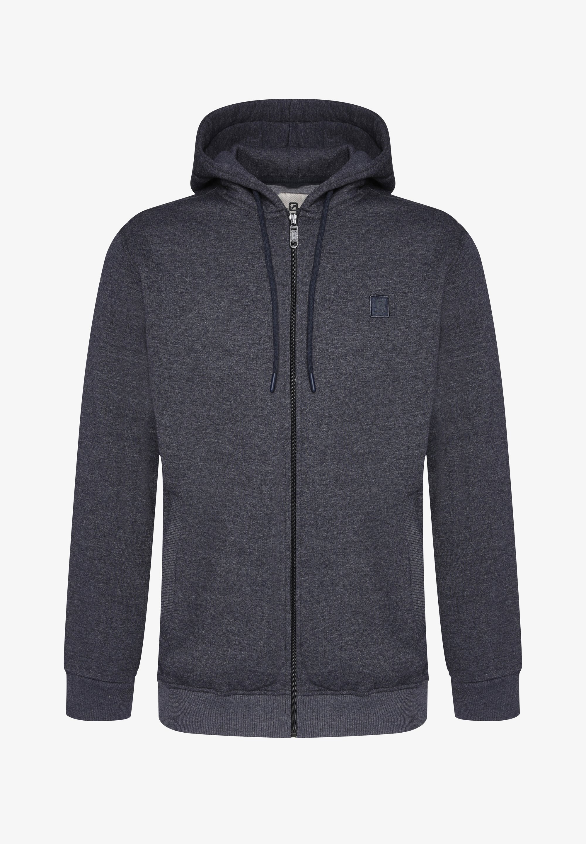 Gabbiano HOODED ZIPPER Tröja med dragkedja darkblue melange