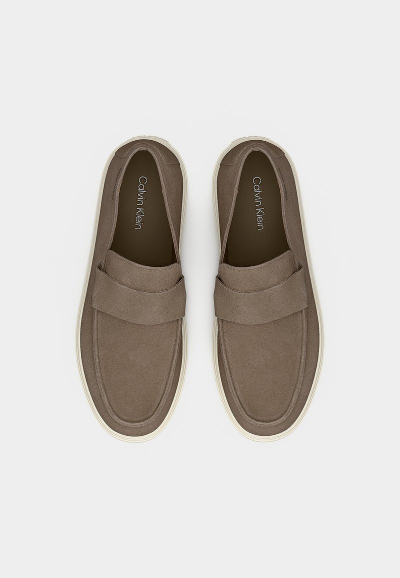 Calvin Klein Grey Suede Slip-On Loafer with White Sole Calvin Klein HYBRID LOAFER BAND - Trainers - turkish coffee  main image 3