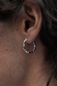 MUSELET HOOPS - Boucles d'oreilles - silver coloured