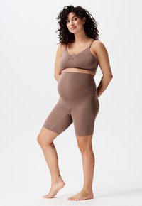 Noppies - NOPPIES MATERNITY ESSENTIALS SEAMLESS SHORTS NIRU SENSIL® BREEZE - Shapewear - deep taupe Imagen en miniatura 1