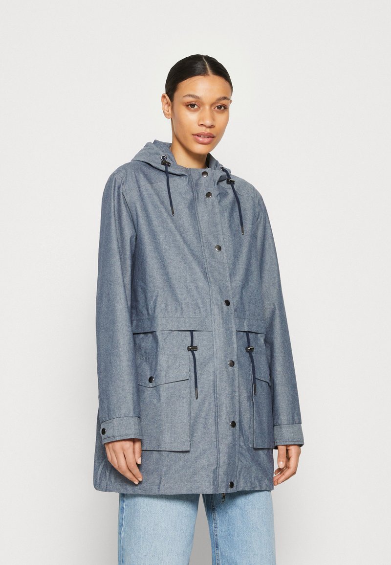 Thought THE CHAMBRAY WATERPROOF JACKET Parka blue Zalando.ie