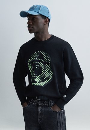 GLOW ASTRO CREWNECK - Φούτερ - black