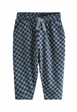 REGULAR FIT - PATTERNED  JOGGERS - Treningo apatinė dalis - navy blue checkerboard