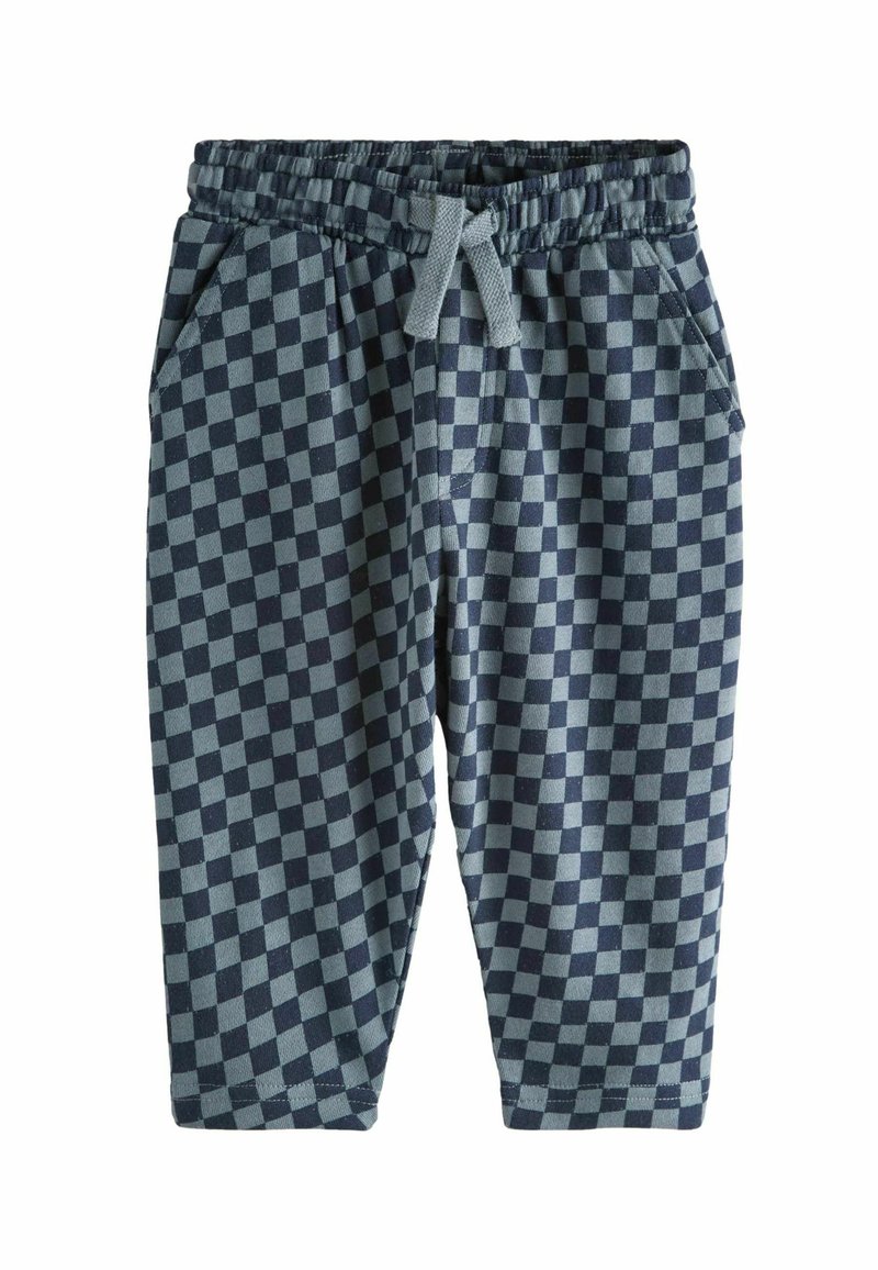 Next REGULAR FIT - PATTERNED  JOGGERS - Jogginghose - navy blue checkerboard